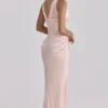 Satynowa sukienka maxi z gorsetem Angeline Blush – edycja limitowana Satynowa sukienka maxi z gorsetem Angeline Blush – edycja limitowana