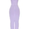 Satynowa sukienka maxi z gorsetem Breeze Orchid Satynowa sukienka maxi z gorsetem Breeze Orchid