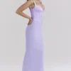 Satynowa sukienka maxi z gorsetem Breeze Orchid Satynowa sukienka maxi z gorsetem Breeze Orchid
