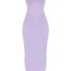 Satynowa sukienka maxi z gorsetem Breeze Orchid Satynowa sukienka maxi z gorsetem Breeze Orchid