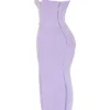 Satynowa sukienka maxi z gorsetem Breeze Orchid Satynowa sukienka maxi z gorsetem Breeze Orchid