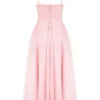 Satynowa sukienka midi o kroju litery A w kolorze Tiffany Parisian Pink Satynowa sukienka midi o kroju litery A w kolorze Tiffany Parisian Pink