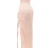 Satynowa suknia bez ramiączek Adrienne w kolorze szampana Satynowa suknia bez ramiączek Adrienne w kolorze szampana