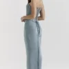 Spódnica maxi Amadi Cool Blue sięgająca do podłogi Spódnica maxi Amadi Cool Blue sięgająca do podłogi