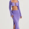 Spódnica maxi Amalfi Violet z wycięciami Spódnica maxi Amalfi Violet z wycięciami