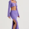 Spódnica maxi Amalfi Violet z wycięciami Spódnica maxi Amalfi Violet z wycięciami