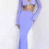 Spódnica maxi Amalfi Violet z wycięciami Spódnica maxi Amalfi Violet z wycięciami
