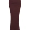 Spódnica maxi Cassidy Cabernet z obszyciami na dole