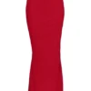 Spódnica maxi Cassidy w kolorze holly red z marszczonym obszyciem dołu Spódnica maxi Cassidy w kolorze holly red z marszczonym obszyciem dołu