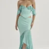 Spódnica maxi Lila Jade z falbanami