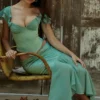Spódnica maxi Lila Jade z falbanami