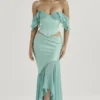 Spódnica maxi Lila Jade z falbanami