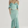 Spódnica maxi Lila Jade z falbanami