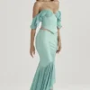 Spódnica maxi Lila Jade z falbanami