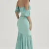 Spódnica maxi Lila Jade z falbanami
