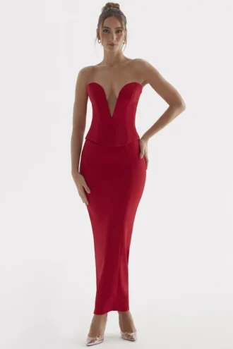 Spódnica maxi Nayara Red Rose Spódnica maxi Nayara Red Rose