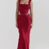 Spódnica maxi Sydel Ruby Satin Bias Cut