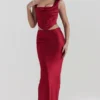 Spódnica maxi Sydel Ruby Satin Bias Cut