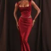 Spódnica maxi Sydel Ruby Satin Bias Cut