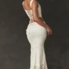Spódnica maxi Therese Vintage w kolorze kremowym z koronką Spódnica maxi Therese Vintage w kolorze kremowym z koronką