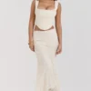 Spódnica maxi Therese Vintage w kolorze kremowym z koronką Spódnica maxi Therese Vintage w kolorze kremowym z koronką