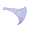 Spodenki bikini Capri w kolorze lawendowym z wzorem paisley i wysokim wycięciem w dolnej części