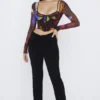 Spodnie Ava Black Fold Front Spodnie Ava Black Fold Front