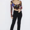 Spodnie Ava Black Fold Front Spodnie Ava Black Fold Front