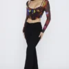 Spodnie Ava Black Fold Front Spodnie Ava Black Fold Front