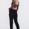 Spodnie Ava Black Fold Front Spodnie Ava Black Fold Front