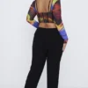 Spodnie Ava Black Fold Front Spodnie Ava Black Fold Front