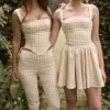 Spodnie capri Carella Gingerbread Gingham Spodnie capri Carella Gingerbread Gingham