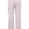 Spodnie cargo z prostymi nogawkami Daria Crystal Satin Spodnie cargo z prostymi nogawkami Daria Crystal Satin