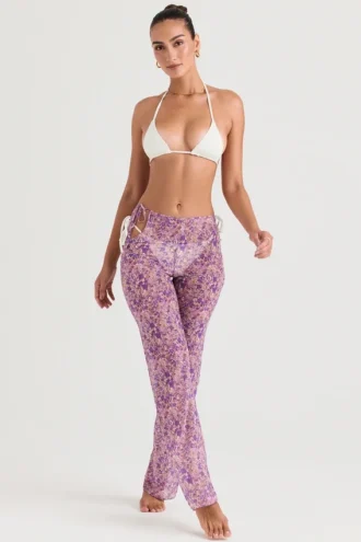 Spodnie Keala Violet Floral Cutout Spodnie Keala Violet Floral Cutout