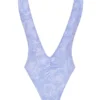 Stroje Kąpielowe Martinique Lavender Paisley Plunge Stroje Kąpielowe Martinique Lavender Paisley Plunge