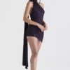 Sukienka Aida Night Shade z asymetrycznym dekoltem Sukienka Aida Night Shade z asymetrycznym dekoltem