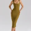 Sukienka bandażowa OG Olive Midi Sukienka bandażowa OG Olive Midi