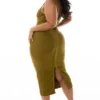 Sukienka bandażowa OG Olive Midi Sukienka bandażowa OG Olive Midi