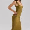 Sukienka bandażowa OG Olive Midi Sukienka bandażowa OG Olive Midi