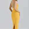 Sukienka bandażowa Sculpt Orange Sherbet Midi Sukienka bandażowa Sculpt Orange Sherbet Midi
