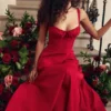 Sukienka bustier Carmen w kolorze czerwonej róży Sukienka bustier Carmen w kolorze czerwonej róży