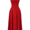 Sukienka bustier Carmen w kolorze czerwonej róży Sukienka bustier Carmen w kolorze czerwonej róży