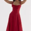 Sukienka bustier Carmen w kolorze czerwonej róży Sukienka bustier Carmen w kolorze czerwonej róży