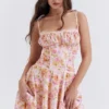 Sukienka gorsetowa Alejandra w jasnofioletowy wzór Sukienka gorsetowa Alejandra w jasnofioletowy wzór