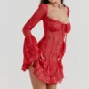 Sukienka gorsetowa Analissa Scarlet