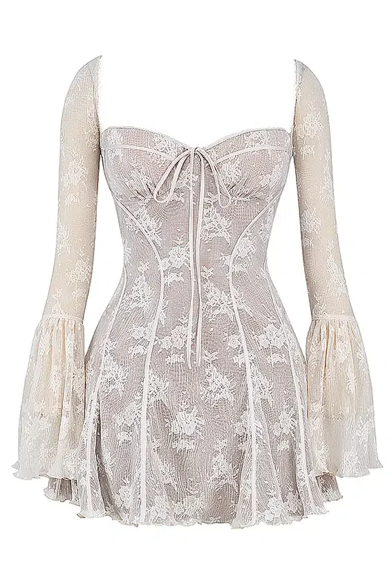 Sukienka gorsetowa Analissa Vintage w kolorze kremowym Sukienka gorsetowa Analissa Vintage w kolorze kremowym