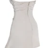 Sukienka gorsetowa bez ramiączek z drapowaniem w kolorze Jasmine Oyster Sukienka gorsetowa bez ramiączek z drapowaniem w kolorze Jasmine Oyster