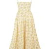 Sukienka gorsetowa Lolita z bawełny w vintage’owy kwiatowy wzór Sukienki Letnie Sukienka gorsetowa Lolita z bawełny w vintage’owy kwiatowy wzór Sukienki Letnie