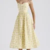 Sukienka gorsetowa Lolita z bawełny w vintage’owy kwiatowy wzór Sukienki Letnie Sukienka gorsetowa Lolita z bawełny w vintage’owy kwiatowy wzór Sukienki Letnie