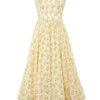 Sukienka gorsetowa Lolita z bawełny w vintage’owy kwiatowy wzór Sukienki Letnie Sukienka gorsetowa Lolita z bawełny w vintage’owy kwiatowy wzór Sukienki Letnie